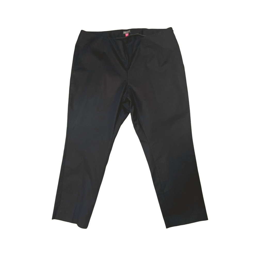 Vince Camuto Minimalist‎ Black Stretch Pull On Officecore Pants Trousers 20W